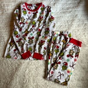 grinch pj set